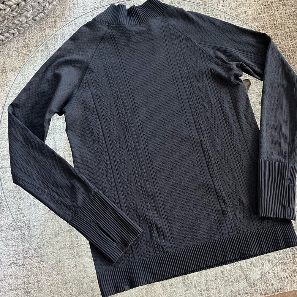 Lululemon Rest Less Mock Neck Black - Picture 13 of 14